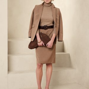 Siena Wool Pencil Skirt