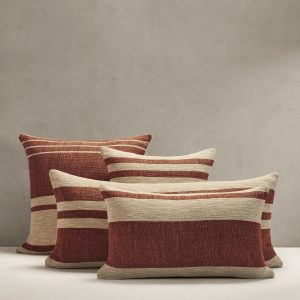 Hand-Woven Linen Stripe Pillow