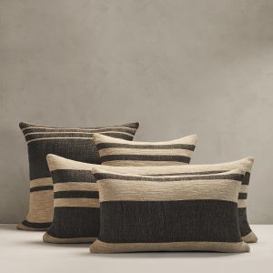 Hand-Woven Linen Stripe Pillow