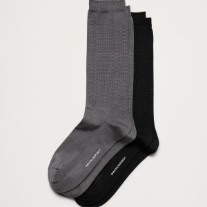 Silk-Blend Trouser Sock 2-Pack