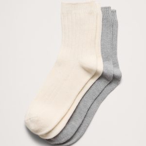Cozy Sock with A Touch Of Cashmere 2-Pack