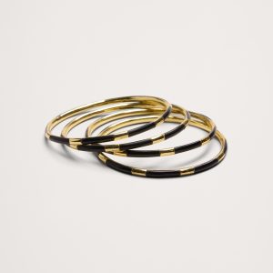 Brass Bangles Set Of 4 by Aureus + Argent