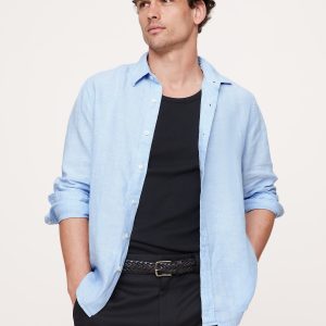 Slim-Fit Linen Shirt