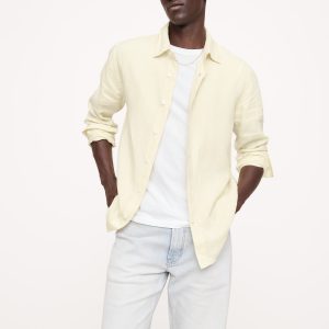 Slim-Fit Linen Shirt