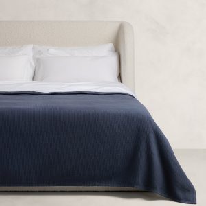 Woven Cotton Ribbed Blanket