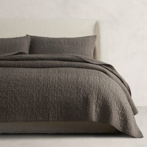 Hand-Stitched Abstract Silk Quilt