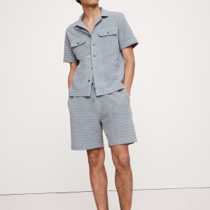 6" Herringbone Jacquard Pull-On Short