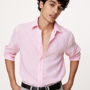 Slim-Fit Linen Shirt