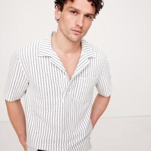 Stripe Terry Polo