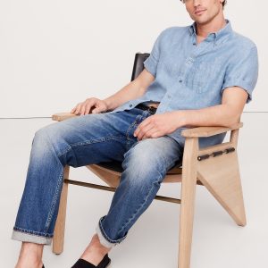Standard-Fit Linen Short-Sleeve Shirt