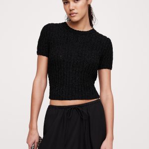 Shrunken Short-Sleeve Sweater