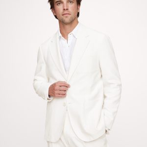 Cotton-Linen Blend Suit Jacket