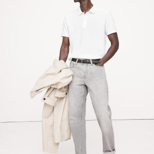 Sun-Faded Pique Polo