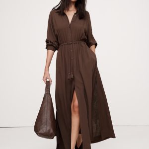 Gauze Shirt Dress