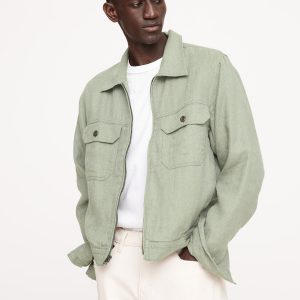 Linen-Cotton Mechanic's Jacket