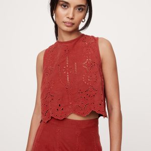 Tencel™-Linen Eyelet Tank