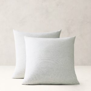 Thin-Stripe Linen Shams
