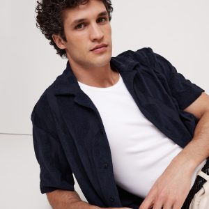 Textured Terry Resort Shirt