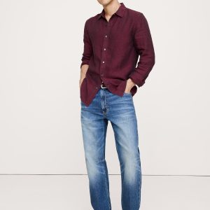 Slim-Fit Linen Shirt