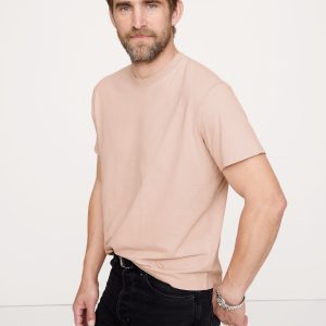 Boxy Sun-Faded Cotton Crew-Neck T-Shirt