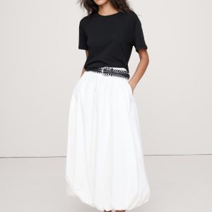 Oversized Cotton-Silk Crew-Neck T-Shirt