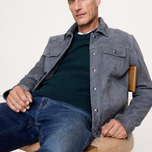 Italian Merino-Blend Crew-Neck Sweater