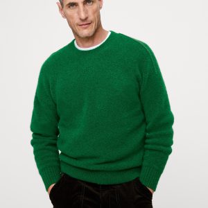 Fluffy Crew-Neck Sweater