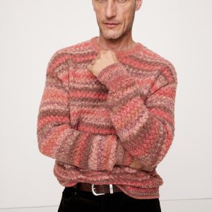 Space-Dye Crew-Neck Sweater