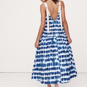 Cotton Poplin Swing Maxi Dress