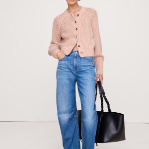 Cotton-Alpaca-Merino Raglan Cardigan