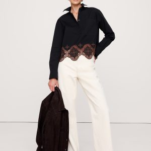 Embroidered Popover Shirt