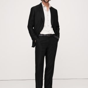 Signature Italian Hopsack Suit Pant