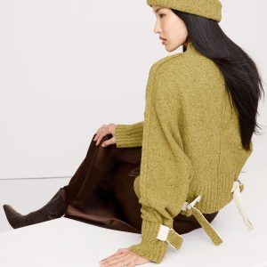 Italian Wool-Blend Utility Sweater