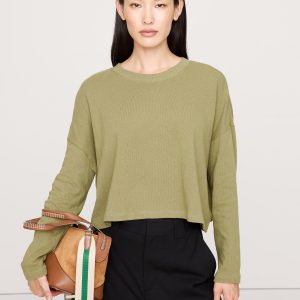 Jersey Cotton Cropped T-Shirt