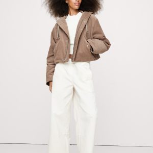 Corduroy Insulated Bomber Jacket