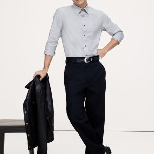 Slim-Fit Wrinkle-Resistant Dress Shirt
