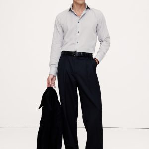 Slim-Fit Cotton-Cashmere Dress Shirt
