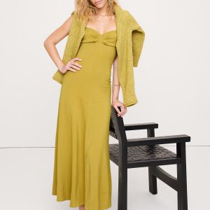 Stretch-Sateen Sweetheart Maxi Dress