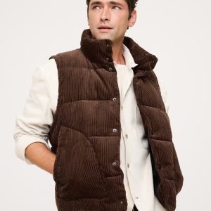 Corduroy Puffer Vest