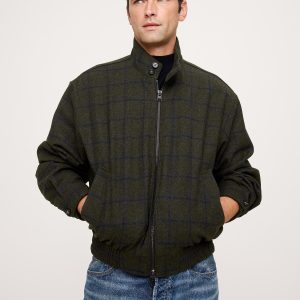 Plaid Flannel Harrington Jacket