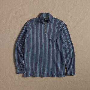 Archive Stripe Quarter-Zip Sweater size L