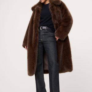 Faux Fur Long Coat