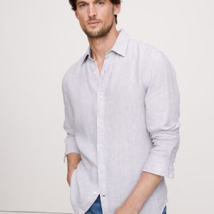 Slim-Fit Linen Shirt